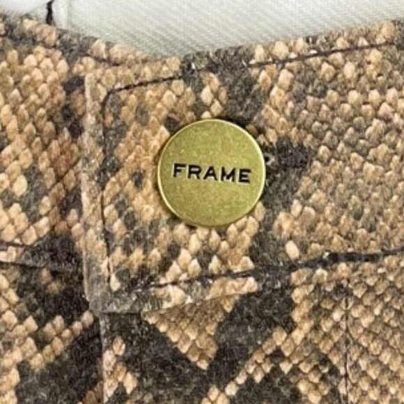 Frame NEW Snakeskin Le High Skinny pants - Picture 4 of 7
